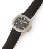 shop pre-owned Patek Philippe Aquanaut 5165A-001 transitional steel sport watch for sale online at A Collected Man London UK specialist of rare watches