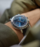 blue dial Patek Philippe 5070P Saatchi Limited Edition platinum pre-owned watch for sale online A Collected Man London UK specialist of rare watches