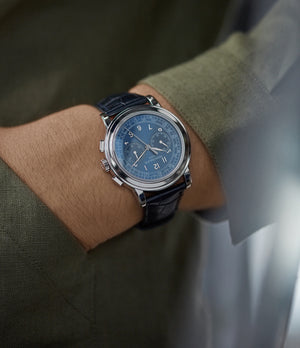 sell Patek Philippe 5070P Saatchi Limited Edition blue dial platinum pre-owned watch for sale online A Collected Man London UK specialist of rare watches
