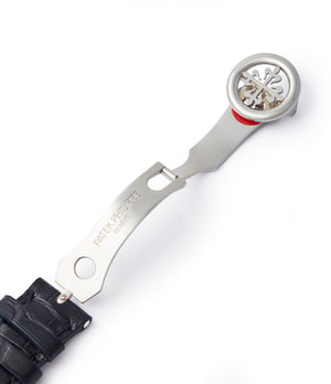 platinum deployment clasp Patek Philippe 5070P Saatchi Limited Edition blue dial platinum pre-owned watch for sale online A Collected Man London UK specialist of rare watches