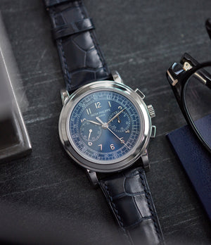 selling Patek Philippe 5070P Saatchi Limited Edition blue dial platinum pre-owned watch for sale online A Collected Man London UK specialist of rare watches