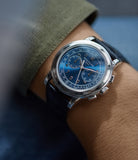 men's wristwatch Patek Philippe 5070P Saatchi Limited Edition blue dial platinum pre-owned watch for sale online A Collected Man London UK specialist of rare watches