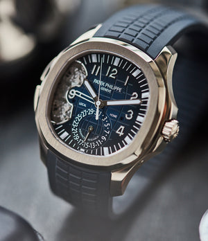 Patek philippe aquanaut travel time advanced research sales