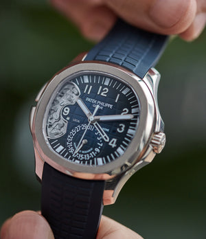 Patek philippe aquanaut travel time advanced research shop