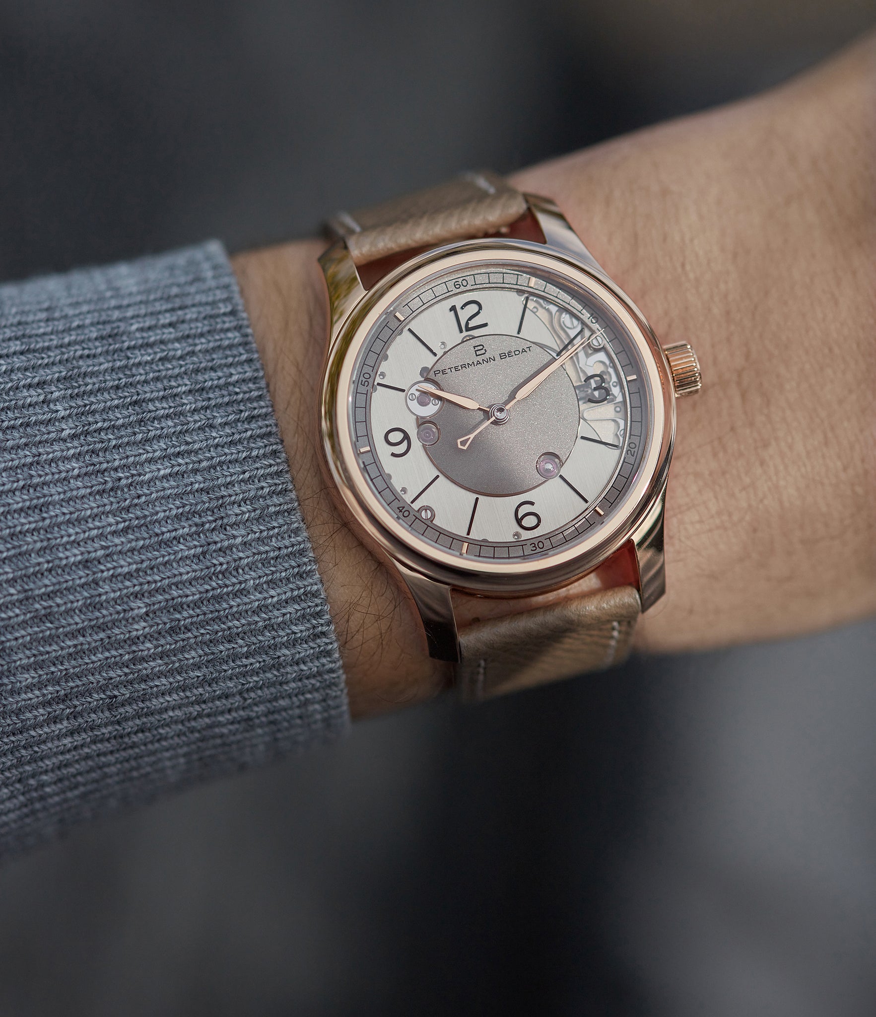 Petermann Bédat wristwatch 967 Deadbeat Seconds rose gold time-only watch independent watchmakers order official retailer A Collected Man London