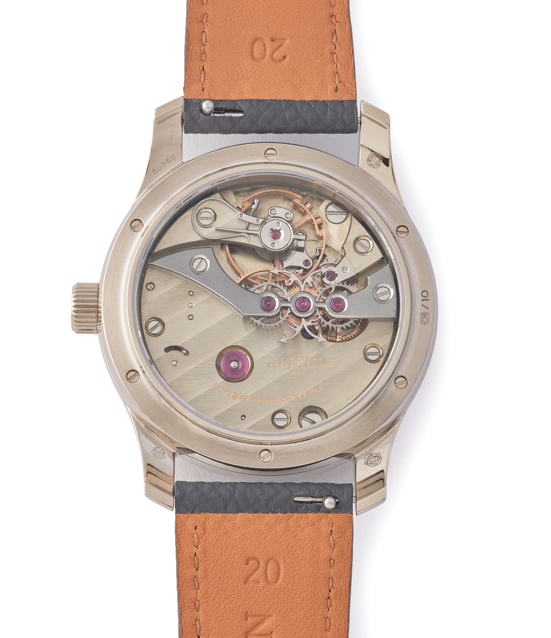Calibre 171 hand-made Petermann Bédat 1967 Deadbeat Seconds white gold time-only watch independent watchmakers order official retailer A Collected Man London