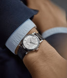 on the wrist Philippe Dufour Simplicity 34mm white gold time-only rare dress watch independent watchmaker for sale online A Collected Man London UK specialist of rare watches