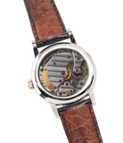 hand-finished movement Philippe Dufour Simplicity platinum time-only dress watch for sale online at A Collected Man London UK approved specialist of preowned independent watchmakers