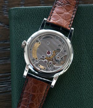 hand-made watch early Philippe Dufour Simplicity platinum time-only dress watch for sale online at A Collected Man London UK approved specialist of preowned independent watchmakers