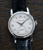 rare men's luxury watch Philippe Dufour Simplicity platinum time-only dress watch for sale online at A Collected Man London UK approved specialist of preowned independent watchmakers