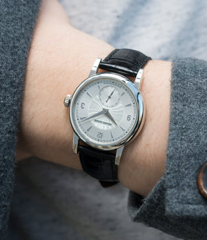 Simplicity wristwatch by Philippe Dufour platinum time-only dress watch for sale online at A Collected Man London UK approved specialist of preowned independent watchmakers