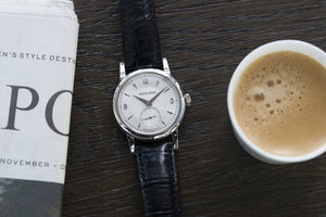 Philippe Dufour Simplicity platinum time-only dress watch for sale online at A Collected Man London UK approved specialist of preowned independent watchmakers