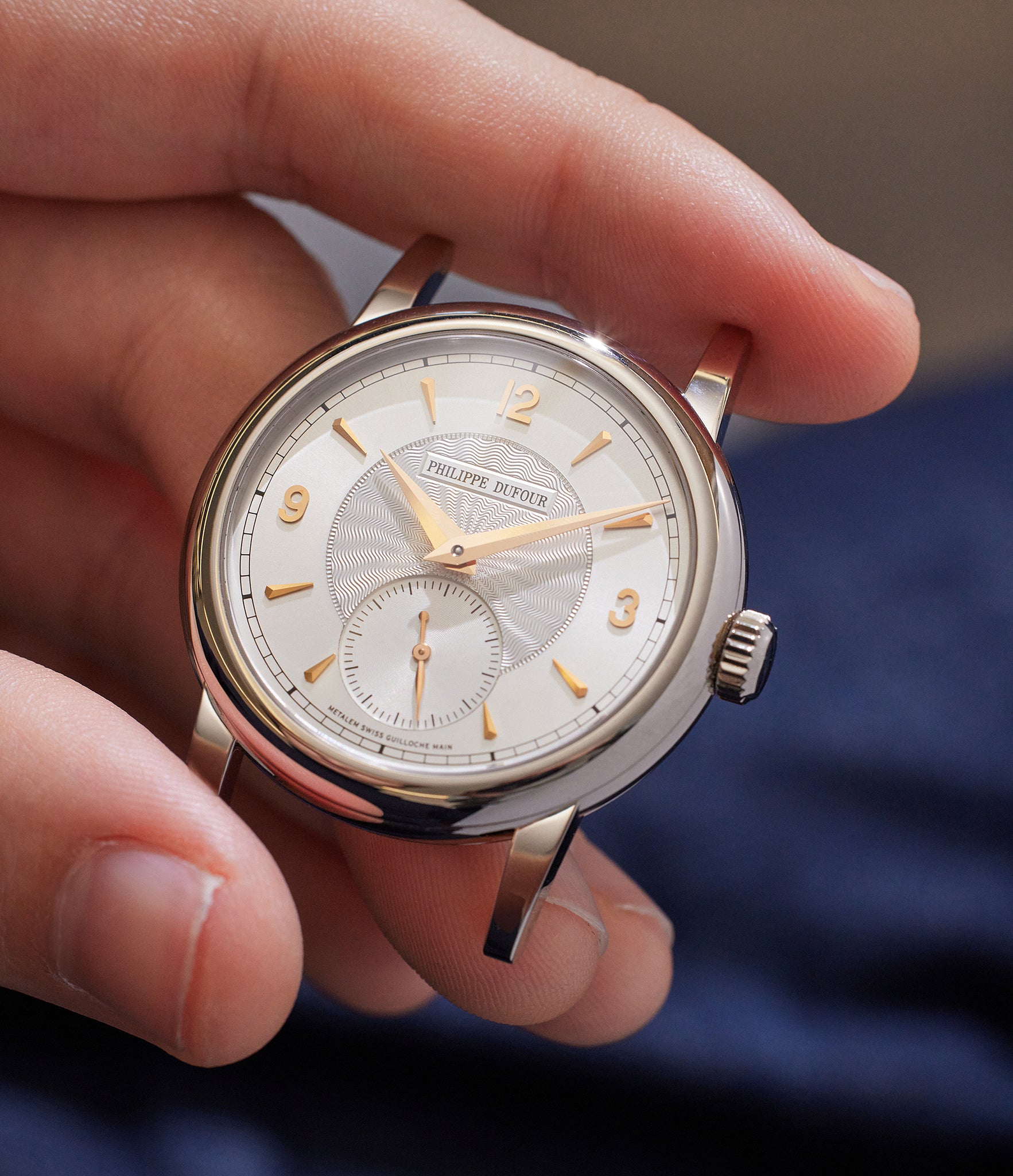 Philippe Dufour Simplicity | White Gold | Solid Silver Dial | Swiss handmade manual winding | A Collected Man London