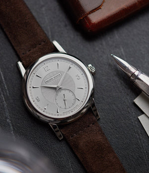 Buy dark brown suede Rome watch strap | Buy watch straps at A Collected Man London