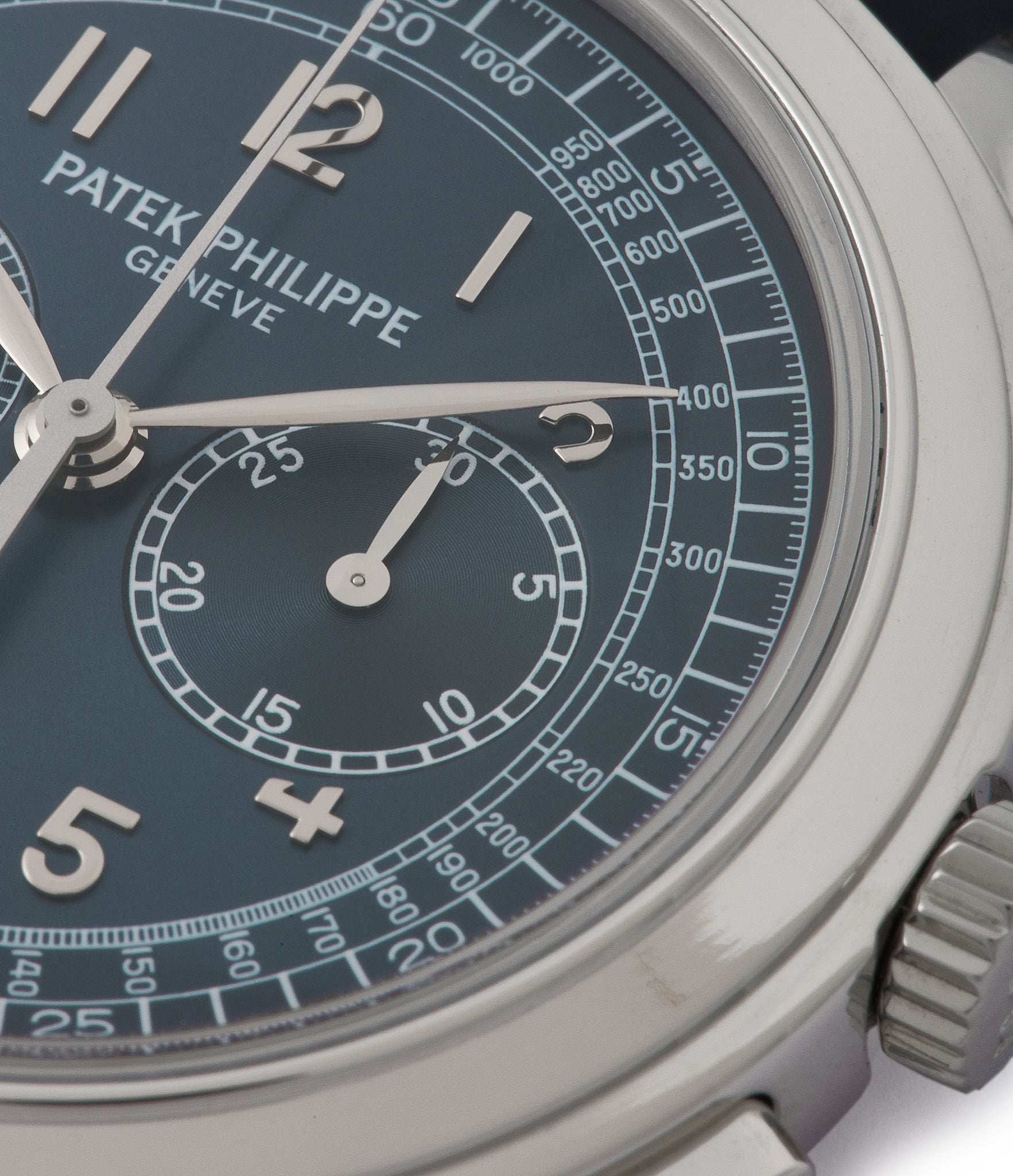 buy blue dial Patek Philippe 5070P Chronograph dress watch for sale online at A Collected Man London UK specialist of rare watches
