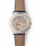 manual-winding 27-70 Patek Philippe 5070P Chronograph blue dial dress watch for sale online at A Collected Man London UK specialist of rare watches