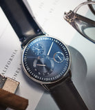 Type 1 Ressence titanium blue dial independent watchmaker watch for sale online at A Collected Man London UK specialist of rare watches