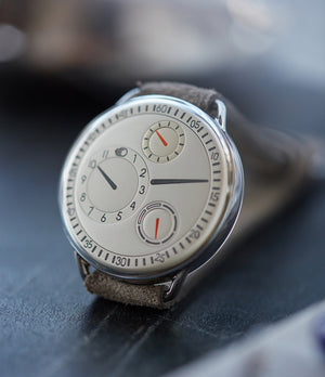 independent watchmaker Ressence Type 1W white for sale online at A Collected Man London UK specialist of rare watches