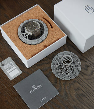pre-owned Ressence Type 3S oil-filled grey dial watch for sale online at A Collected Man London specialist of independent watchmakers