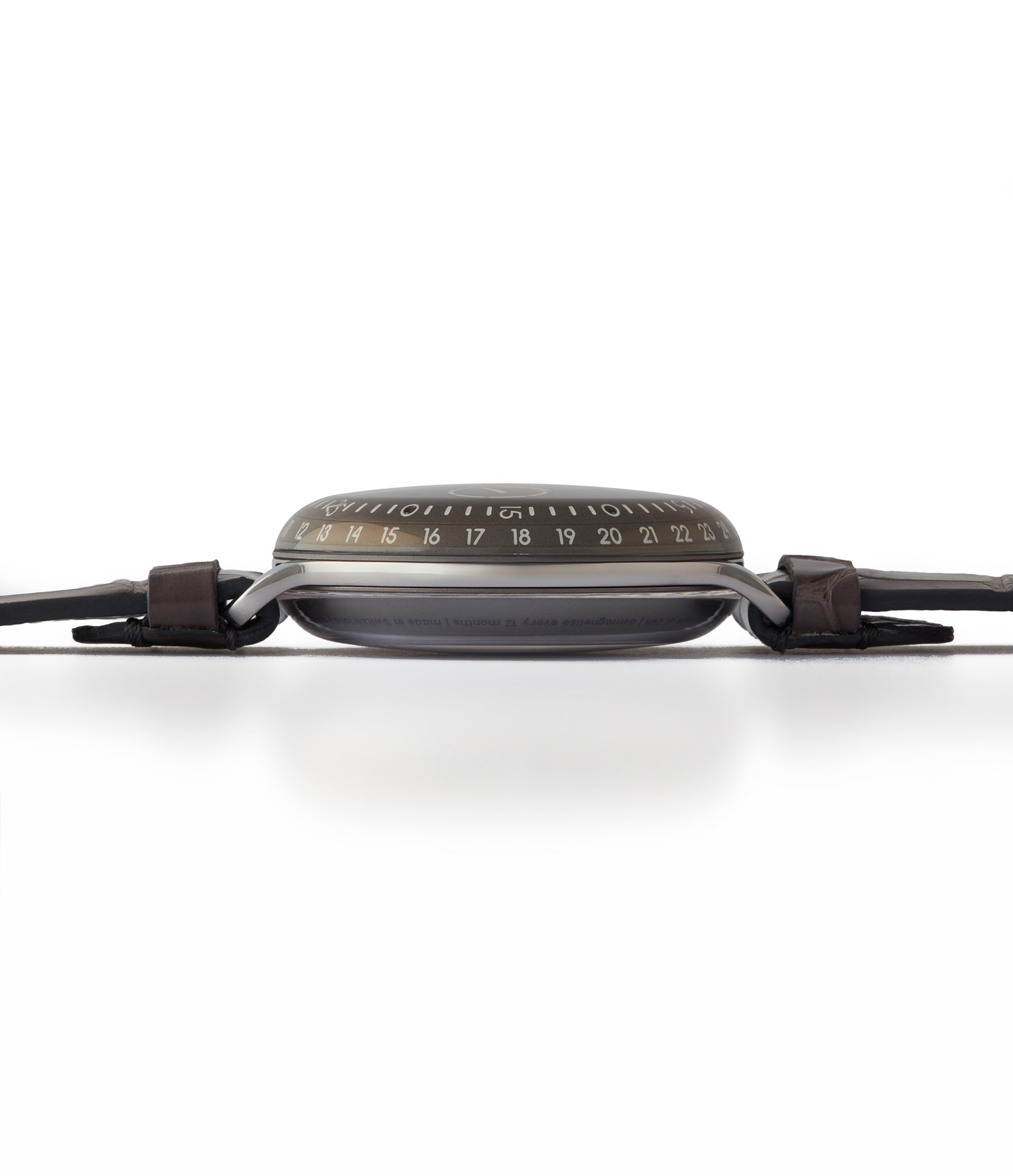 titanium sports watch Ressence Type 3S oil-filled grey dial watch for sale online at A Collected Man London specialist of independent watchmakers