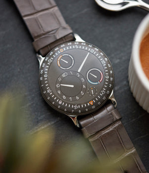 oil-filled Ressence Type 3S grey dial watch for sale online at A Collected Man London specialist of independent watchmakers