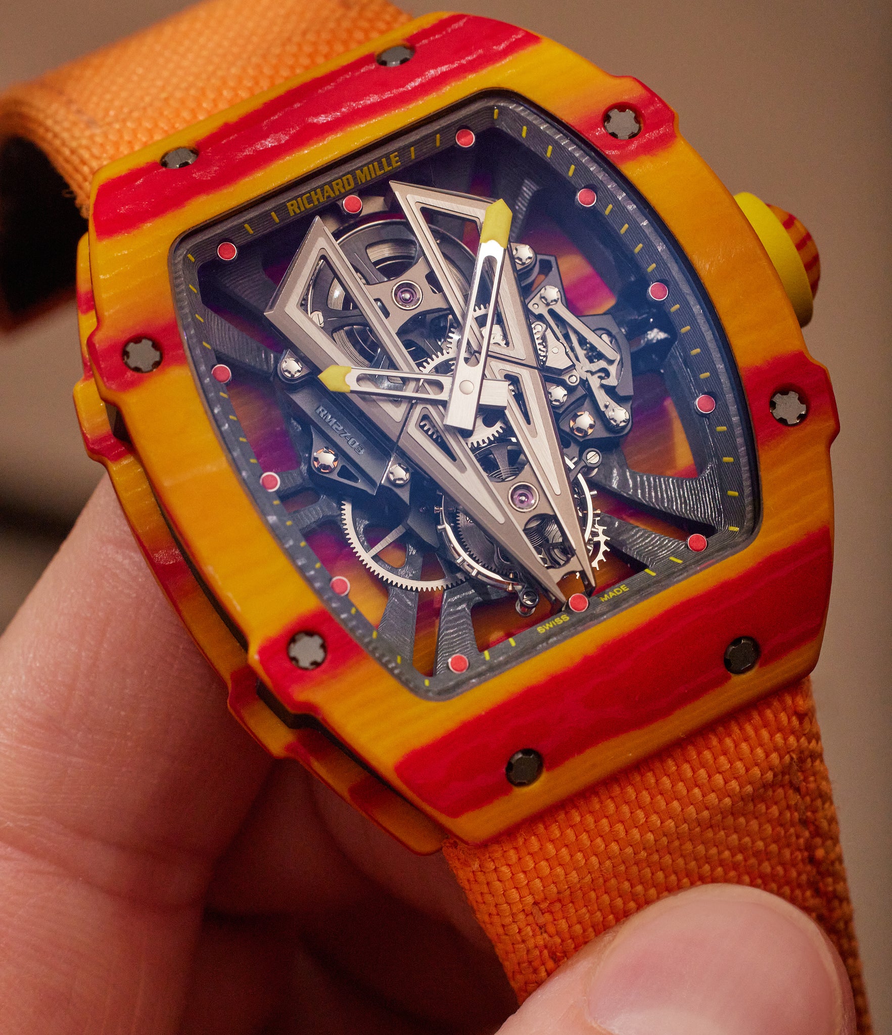 Richard Mille RM27-03 | Quartz TPT | Rafael Nadal - Limited to 50 pieces | shock of up to 10,000Gs
