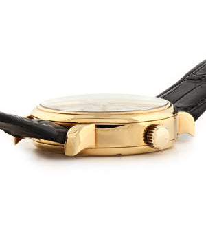Buy Roger W. Smith's first Series 2 watch online in yellow gold with hand-made manual-winding movement from independent watchmaker at WATCH XCHANGE London crown