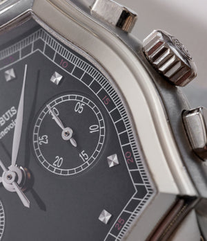 Roger Dubuis Sympathie Chronograph S34 560 | Black Dial | White Gold | Buy at A Collected Man | Available Worldwide