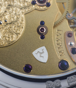 British Isle of Man handmade watch Series II Roger Smith Open Dial white gold new watch for sale online at A Collected Man London specialist approved seller of independent watchmakers UK