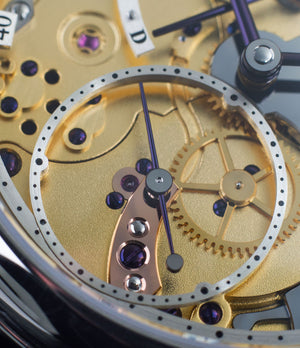 open dial handmade by independent watchmaker Series II Roger Smith Open Dial white gold new watch for sale online at A Collected Man London specialist approved seller of independent watchmakers UK