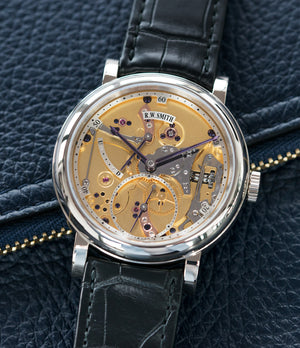 Open Dial watch Series II Roger Smith white gold new watch for sale online at A Collected Man London specialist approved seller of independent watchmakers UK