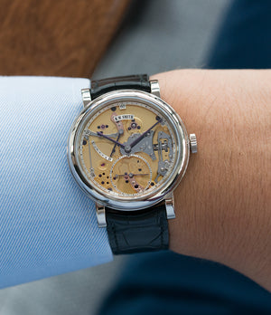 luxury dress watch by independent watchmaker Series II Roger Smith Open Dial white gold new watch for sale online at A Collected Man London specialist approved seller of independent watchmakers UK