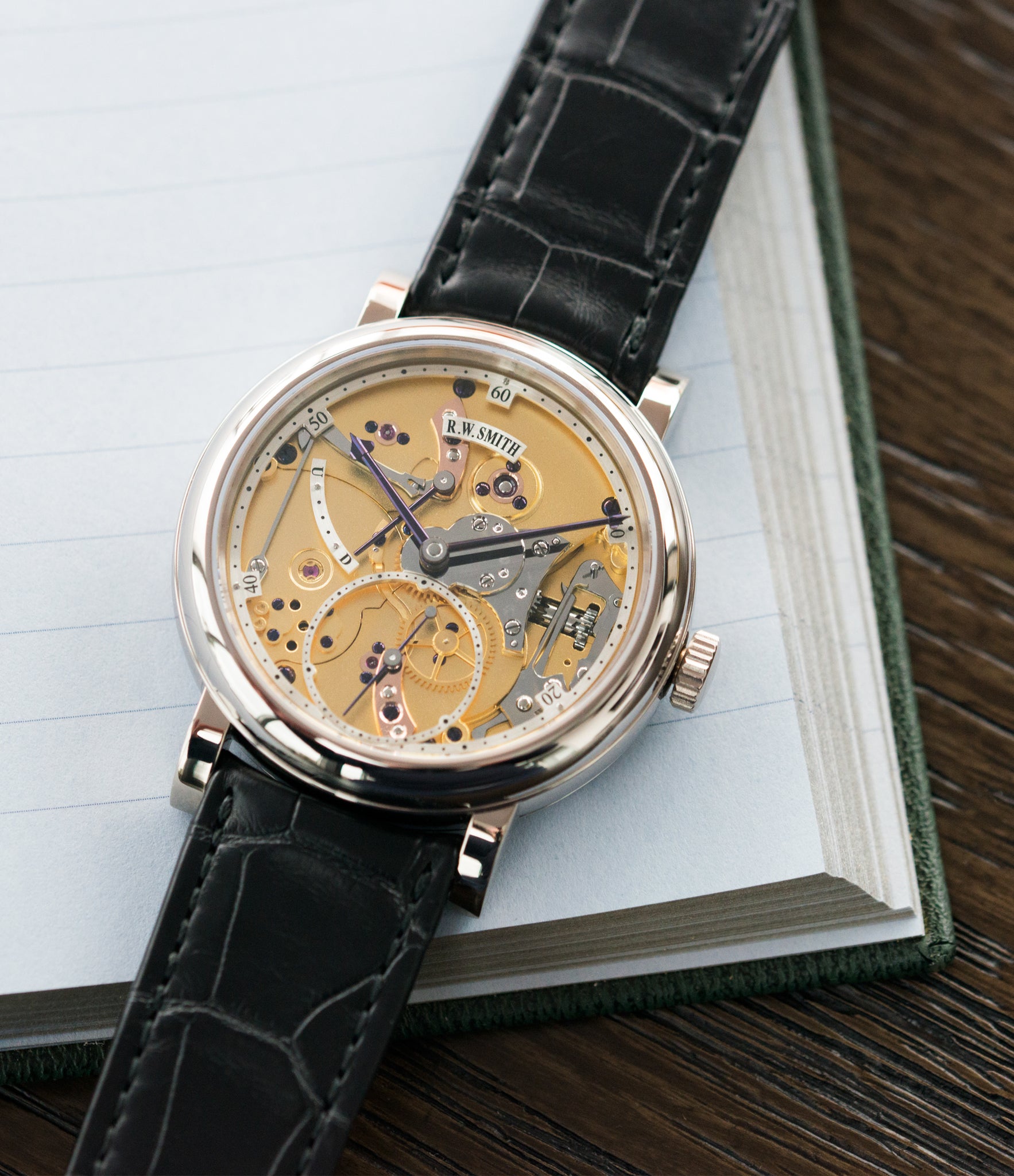 selling Roger Smith Series 2 Open Dial white gold new watch for sale online at A Collected Man London specialist approved seller of independent watchmakers UK