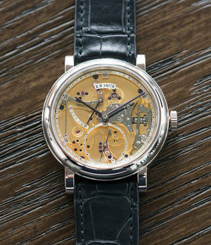 luxury men's dress watch Series II Roger Smith Open Dial white gold new watch for sale online at A Collected Man London specialist approved seller of independent watchmakers UK