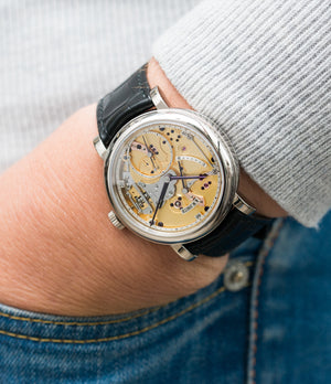 luxury dress watch Series II Roger Smith Open Dial white gold new watch for sale online at A Collected Man London specialist approved seller of independent watchmakers UK