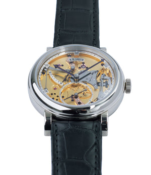 buy rare independent watch Series II Roger Smith Open Dial white gold new watch for sale online at A Collected Man London specialist approved seller of independent watchmakers UK