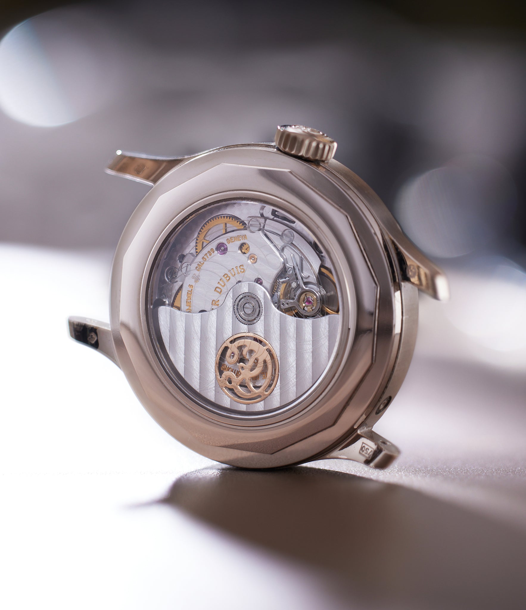 Roger Dubuis Hommage 37 | Perpetual Calendar | 18k White Gold | Available worldwide at A Collected Man | back of watch
