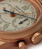 sector dial Roger Dubuis Hommage Chronograph early H34 560 limited edition rose gold rare dress watch for sale online at A Collected Man London