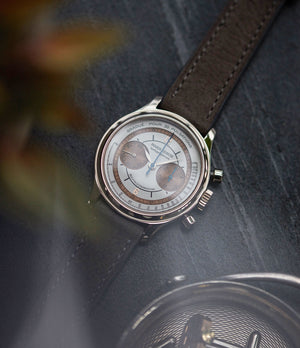 H37 560 Roger Dubuis Hommage Pulsation scale chronograph copper dial dress watch for sale online A Collected Man London UK specialist rare watches