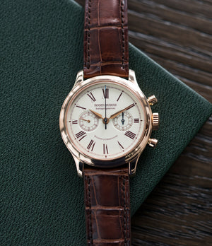 early Roger Dubuis Hommage Chronograph H37 565 rose gold pre-owned watch online at A Collected Man London UK specialist rare watches