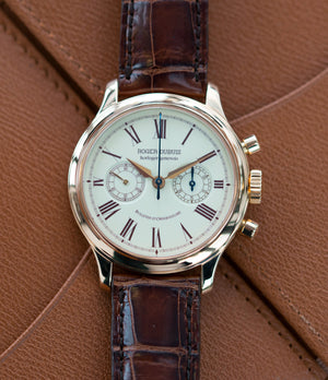 selling early Roger Dubuis Hommage Chronograph H37 565 rose gold pre-owned watch online at A Collected Man London UK specialist rare watches