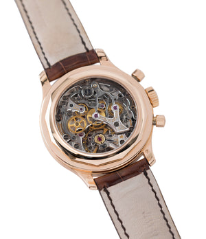 Calibre RD56 Besancon Certificate early Roger Dubuis Hommage Chronograph H37 565 rose gold pre-owned watch online at A Collected Man London UK specialist rare watches