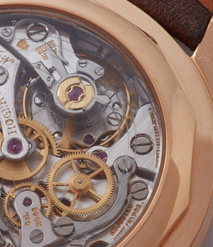 black dial Chronograph Roger Dubuis Hommage Cal. RD56 H37 560 rose gold watch for sale online at A Collected Man London UK specialist of rare watches