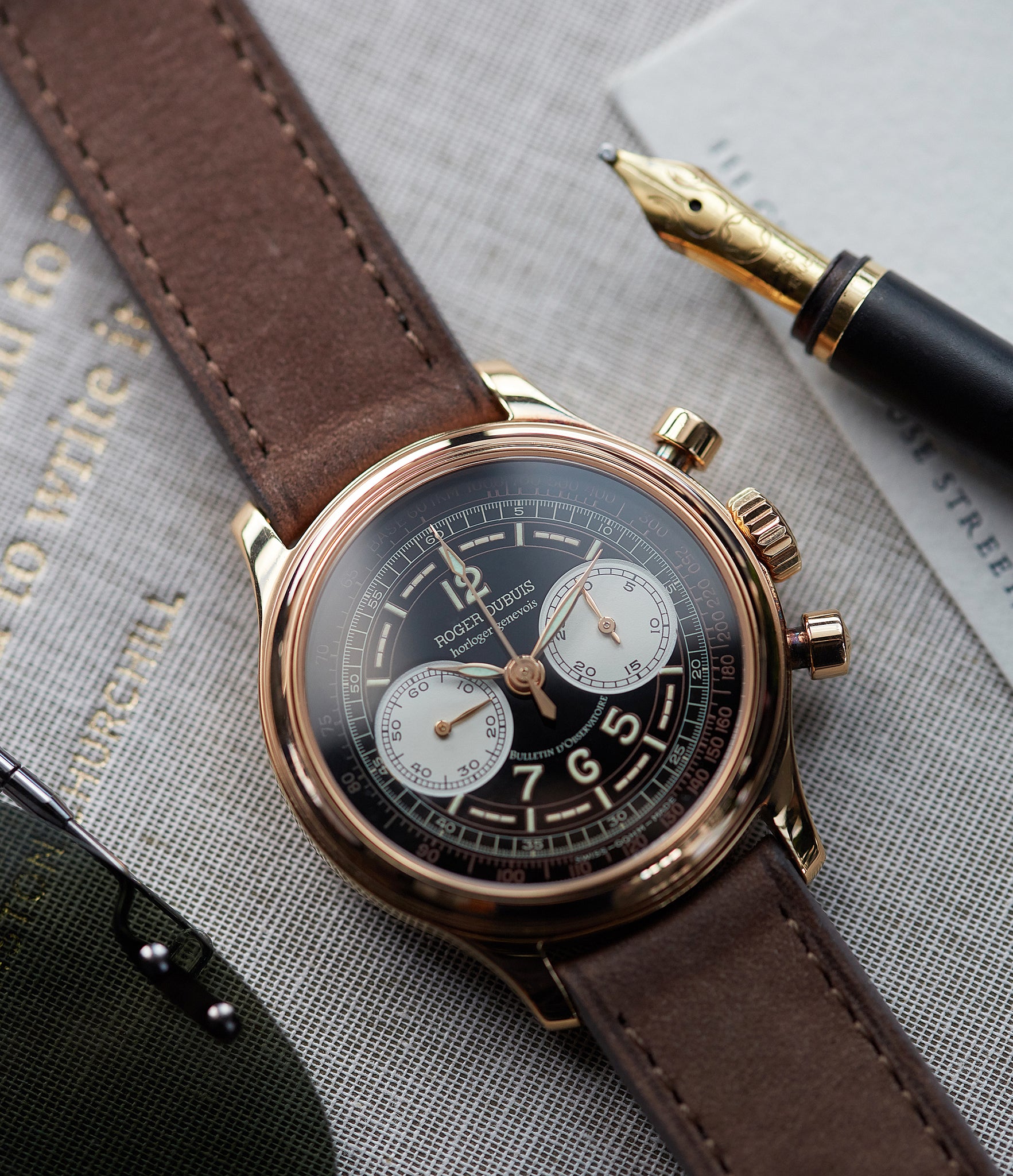 Buy nubuck quality watch strap in bark brown from A Collected Man London, in short or regular lengths. We are proud to offer these hand-crafted watch straps, thoughtfully made in Europe, to suit your watch. Available to order online for worldwide delivery.