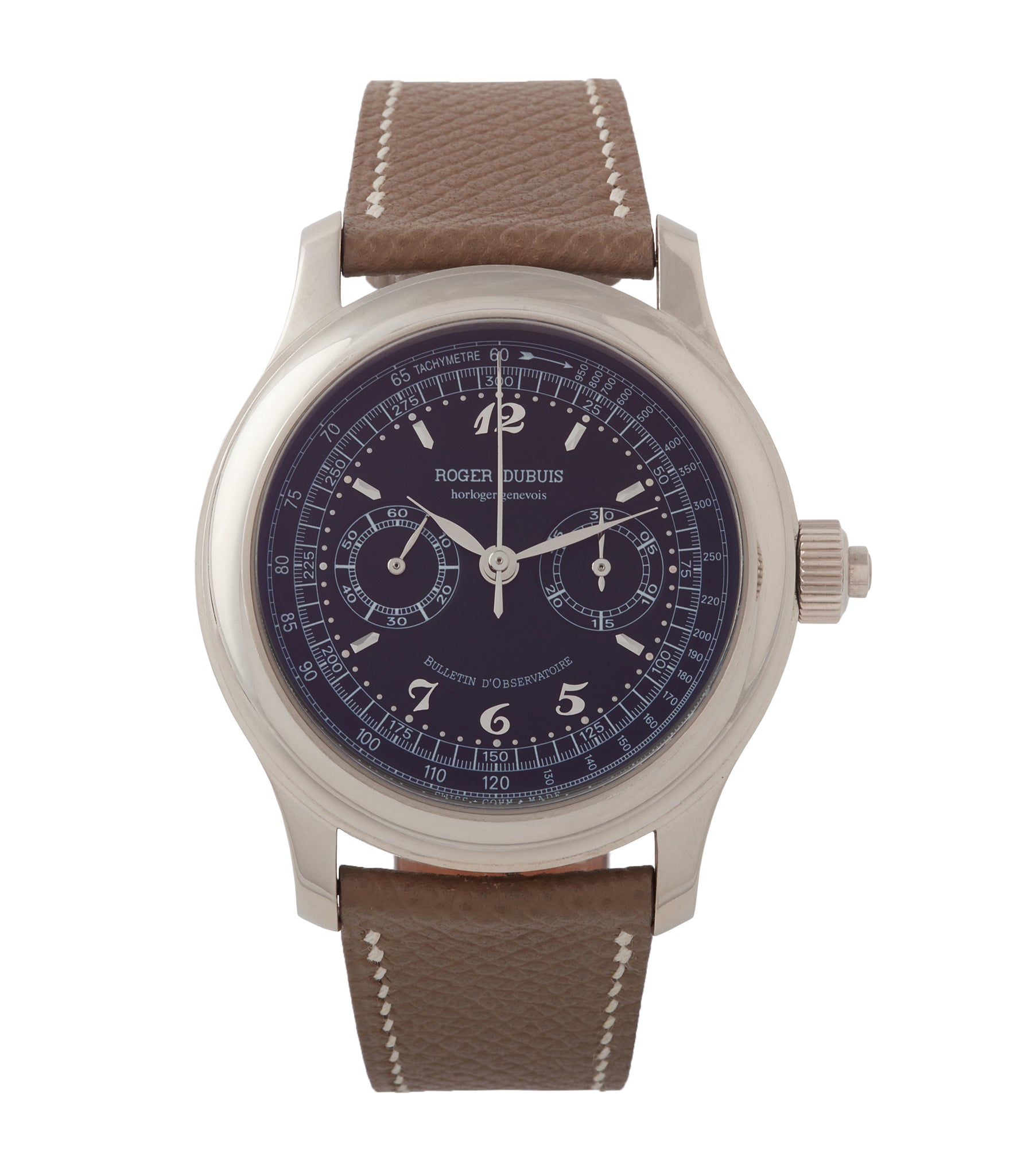 Hommage Chronograph Monopoussoir | White Gold