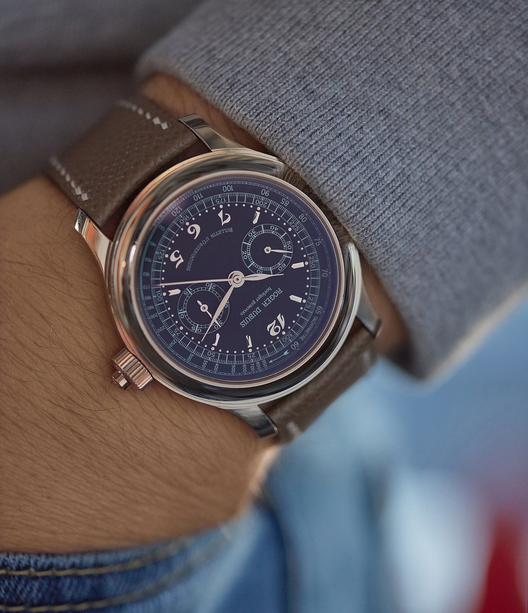 Hommage Chronograph Monopoussoir | White Gold
