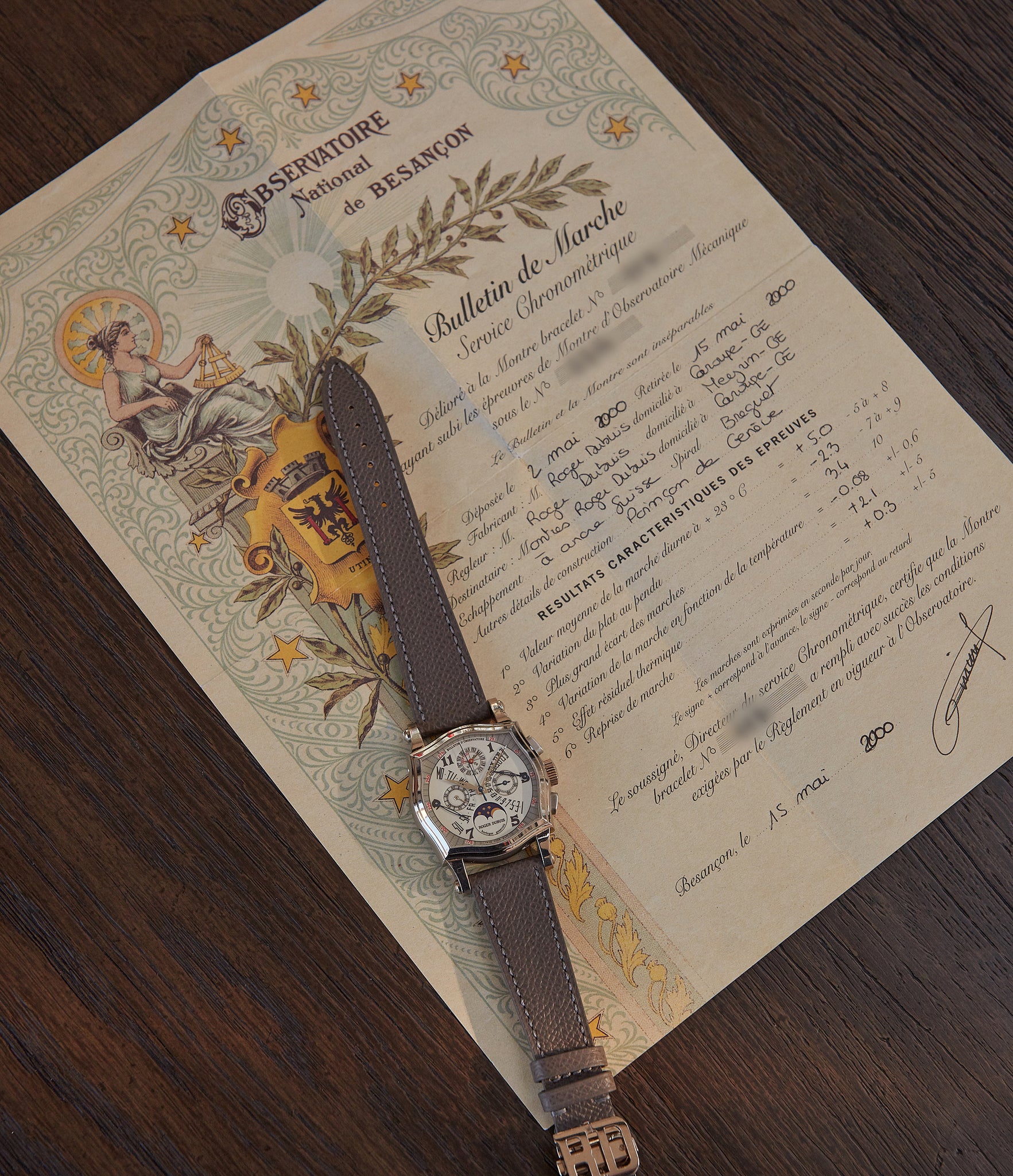 Sympathie Perpetual Calendar Chronograph | Bi-Retrograde | White Gold