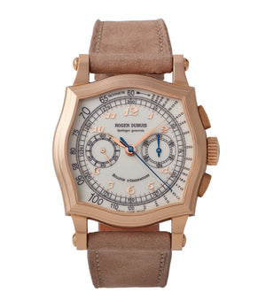 buy Roger Dubuis Sympathie Chronograph S37 56 0 rose gold dress watch for sale online at A Collected Man London UK specialist of independent watchmakers