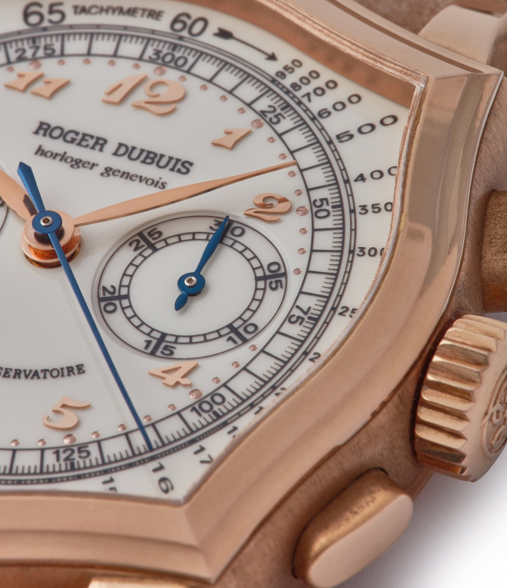 Breguet dial Roger Dubuis Sympathie Chronograph S37 56 0 rose gold dress watch for sale online at A Collected Man London UK specialist of independent watchmakers