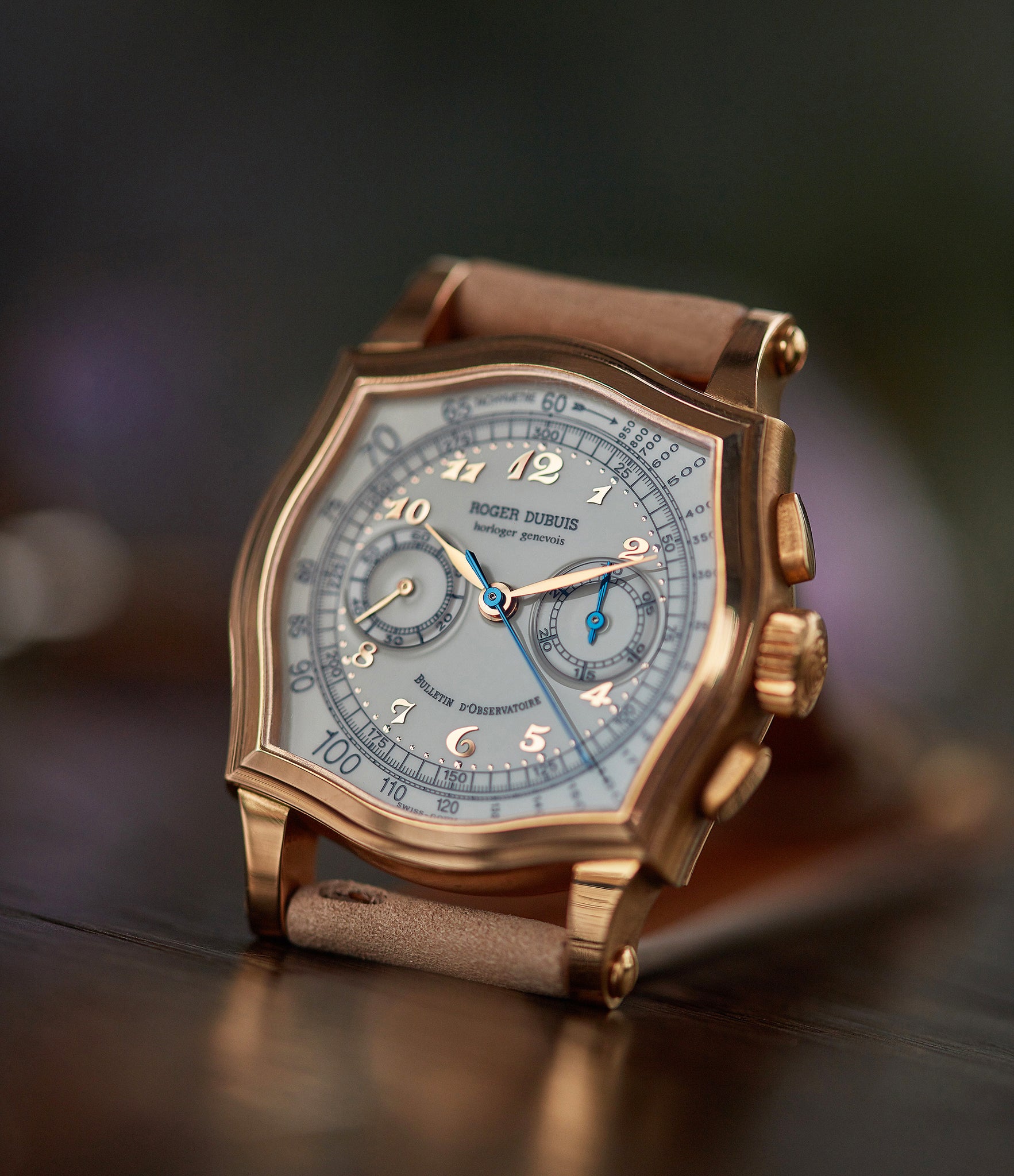 collect Roger Dubuis Sympathie Chronograph S37 56 0 rose gold dress watch for sale online at A Collected Man London UK specialist of independent watchmakers